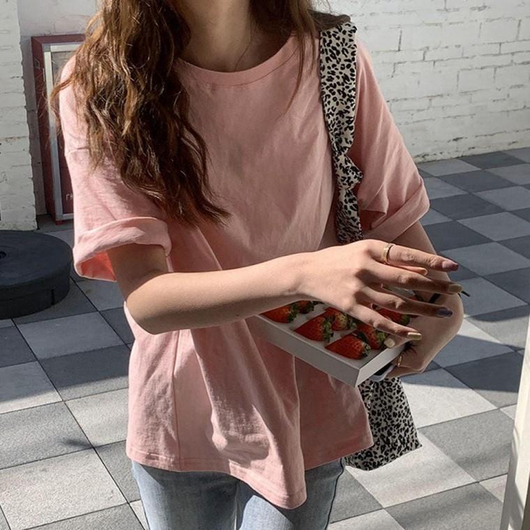 11 컬러 라운드 면티 티셔츠 루즈핏 박스티 기본면티 여성 여자 여성티 여자티 반팔