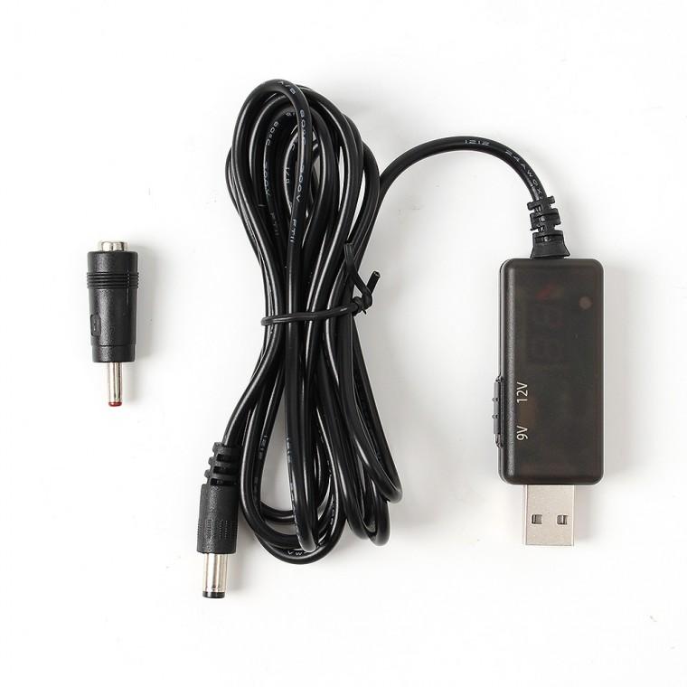 USB전원 승압 케이블 5V to 9V-12V (2M)