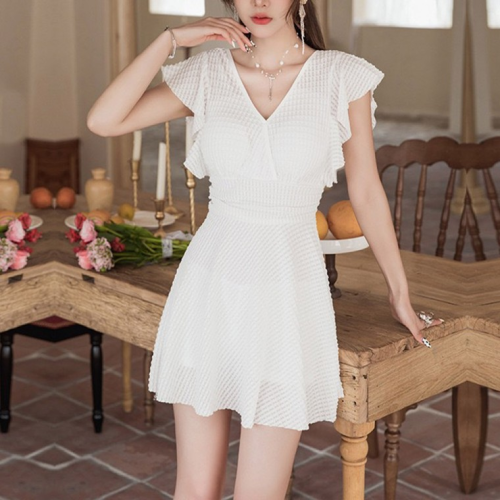 여성 모노키니 일체형 원피스 수영복 여자 체형커버 휴양지