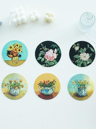 아르 TPU 컵받침 티코스터 코스타 6style