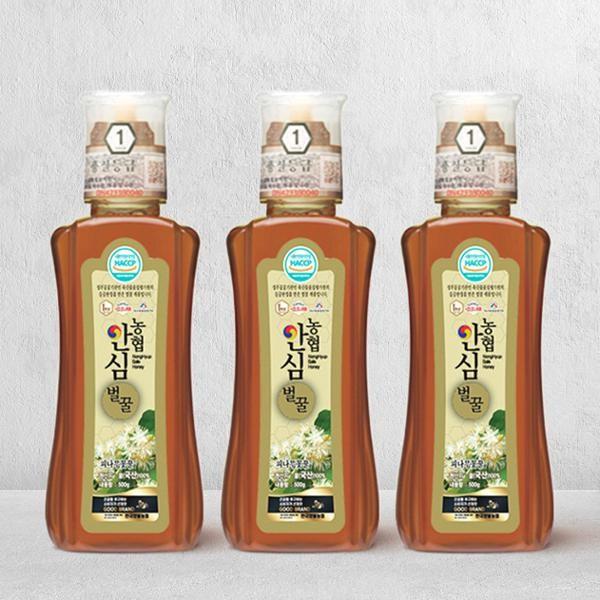 농협안심벌꿀 피나무꿀 500g 3병