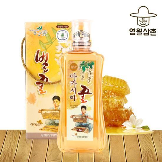 강원중앙양봉원 아카시아벌꿀 1kg(튜브)