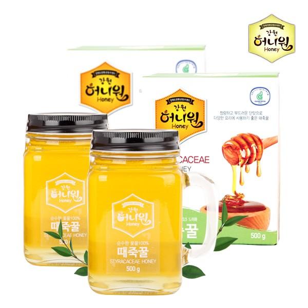 허니원 때죽 벌꿀 핸들컵 500g 2병