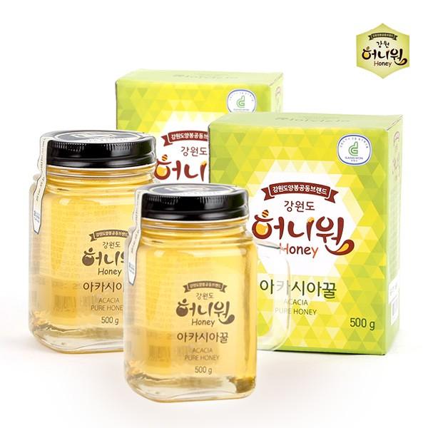 허니원 아카시아 벌꿀 핸들컵 500g 2병