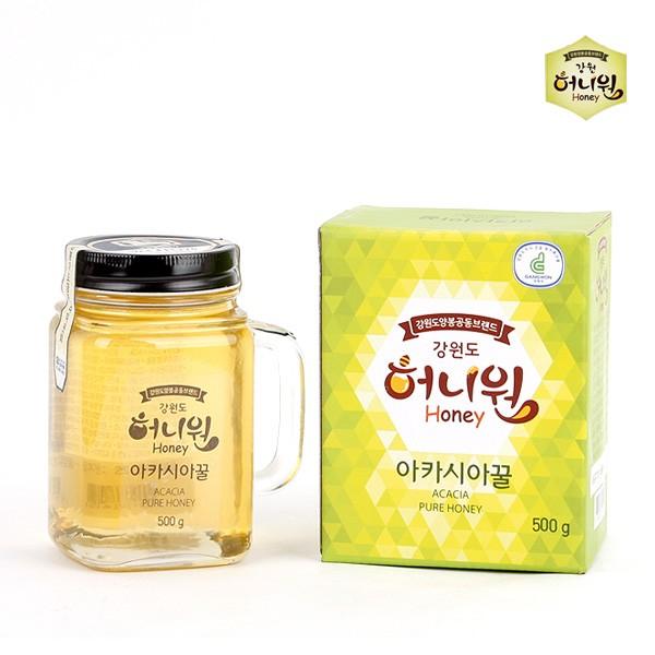 허니원 아카시아 벌꿀 핸들컵 500g 1병