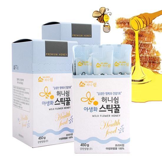 강원양봉 야생화 스틱꿀 3박스(박스당30스틱)