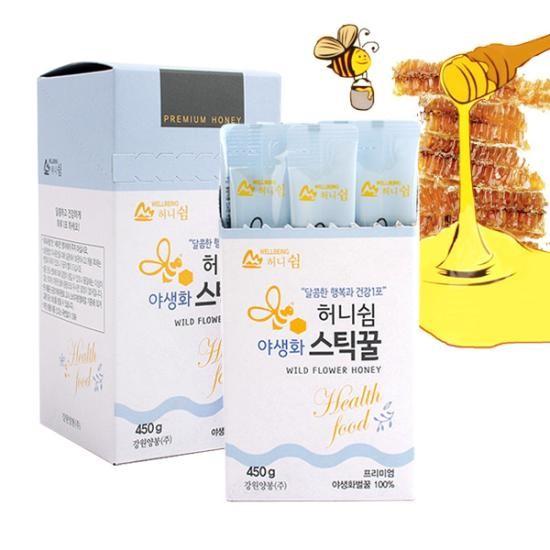 강원양봉 야생화 스틱꿀 2박스(박스당30스틱)