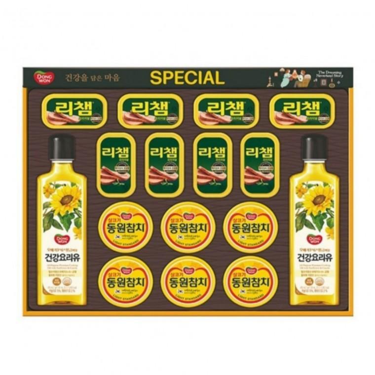 동원 스페셜8호 선물세트(1세트) 참치 식용유 참기름 종합선물세트 설 추석 선물