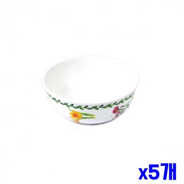 가벼운 멜라민재질 대접 그릇 14.3x5.5cm x5개 국그릇