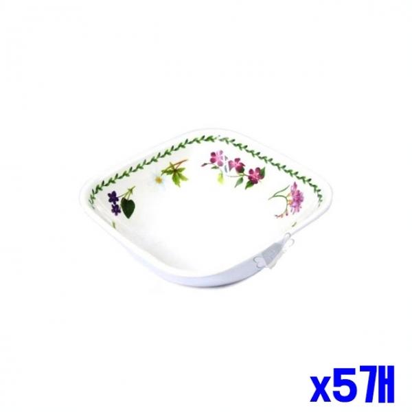 가벼운 멜라민재질 사각 그릇 16.5x16.5x5.5cm x5개
