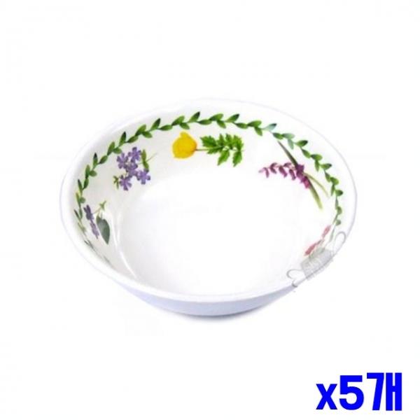 가벼운 멜라민재질 원형볼 14x4.2cm x5개 접시 식기류