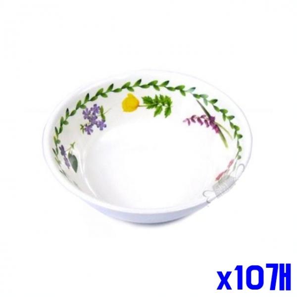 가벼운 멜라민재질 원형볼 14x4.2cm x10개 접시 그릇