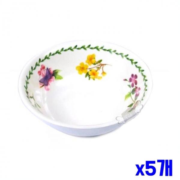 가벼운 멜라민재질 원형볼 15.8x5cm x5개 식기류 접시
