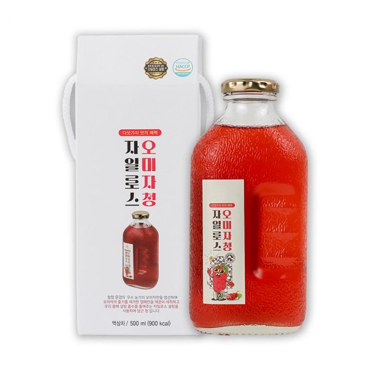 문경피크팜 자일로스 오미자청 원액 엑기스 500ml 1개