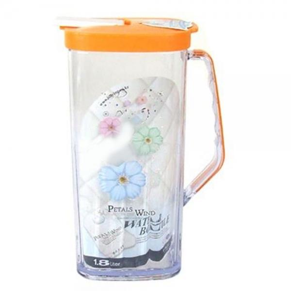 사각형 손잡이 투명물병 1.8L-색상랜덤 보리차통 보틀
