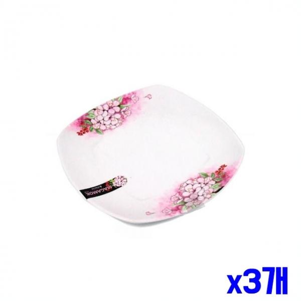 멜라민 재질 원형접시 19.2x19.2x2.2cm x3개 식기류