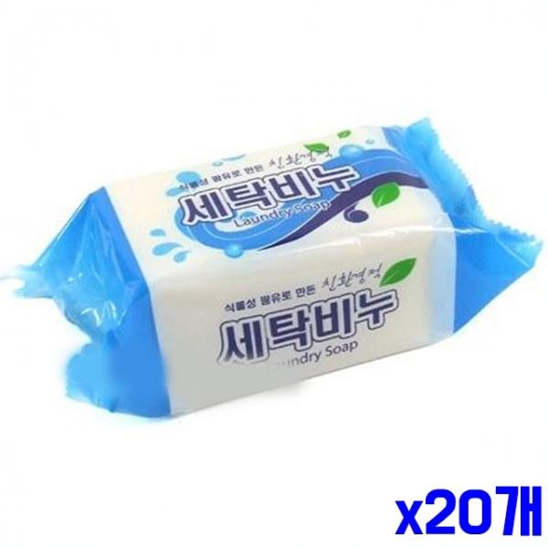 깨끗한 고형 세탁비누 400g x20개