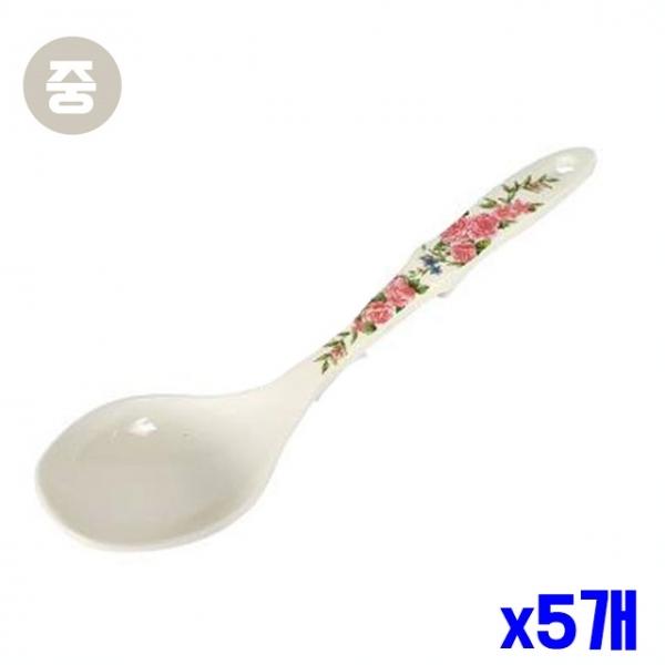 멜라민 핑크로즈 볶음주걱 중형 x5개