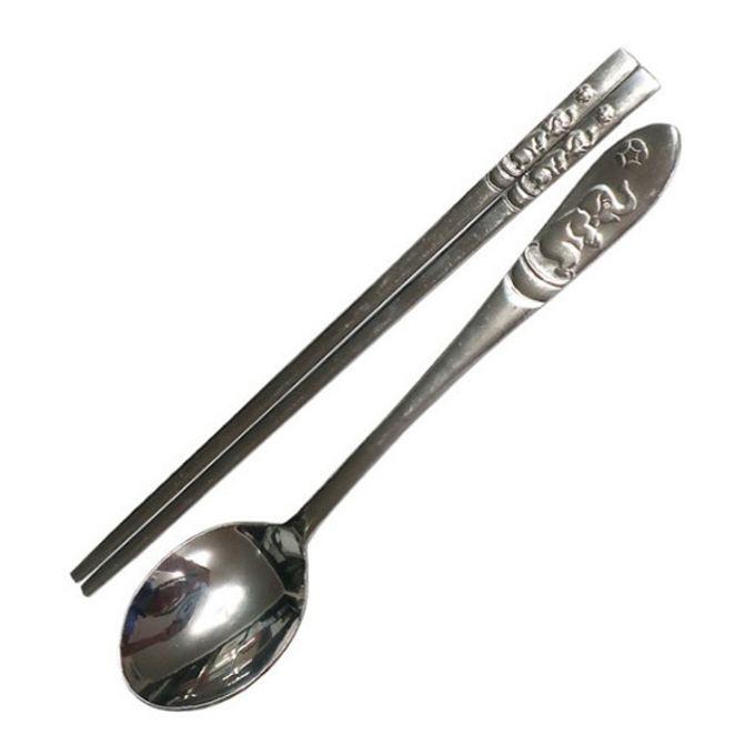 어린이 수저 세트 숟가락 젓가락 아동 식기 코끼리