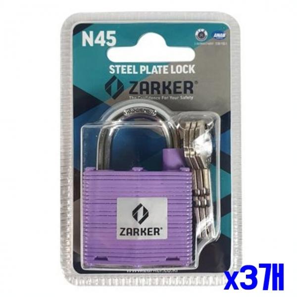 컬러 자커 철판자물쇠 N45 x3개