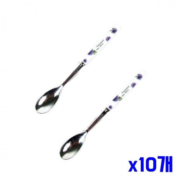 바이올렛 티스푼 2p x10개 디저트스푼 과일스푼