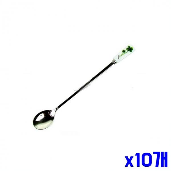 위생적인 스텐 롱 티스푼 x10개 과일스푼 디저트스푼