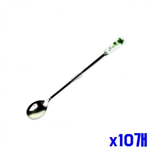클로버 롱 티스푼 x10개 과일스푼 디저트스푼