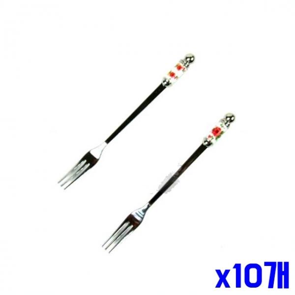 금홍 디자인 티포크 2P x10개 과일포크 디저트포크