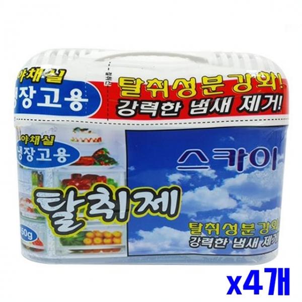 스카이 냉장고 탈취제 150g x4개