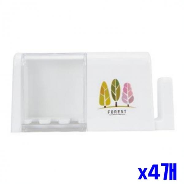 통기성 좋은 벽걸이 칫솔걸이 소 x4개 칫솔꽂이