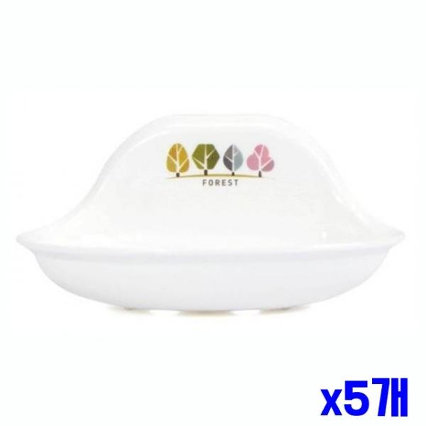 위생적인 벽걸이 비누대 소 화이트 x5개 비누받침
