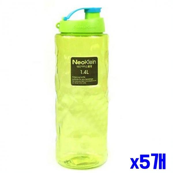 플라스틱 네오 냉장고물병 1.4L x5개