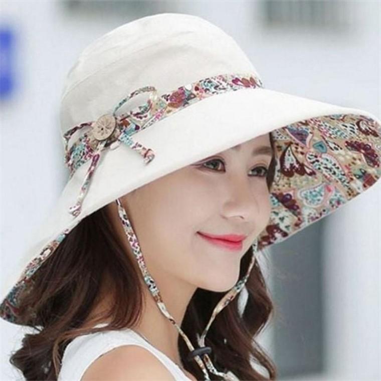 여자 와이드챙 모자 여름 휴가 비치 모자 여름 리버시블 여성 패션 여름