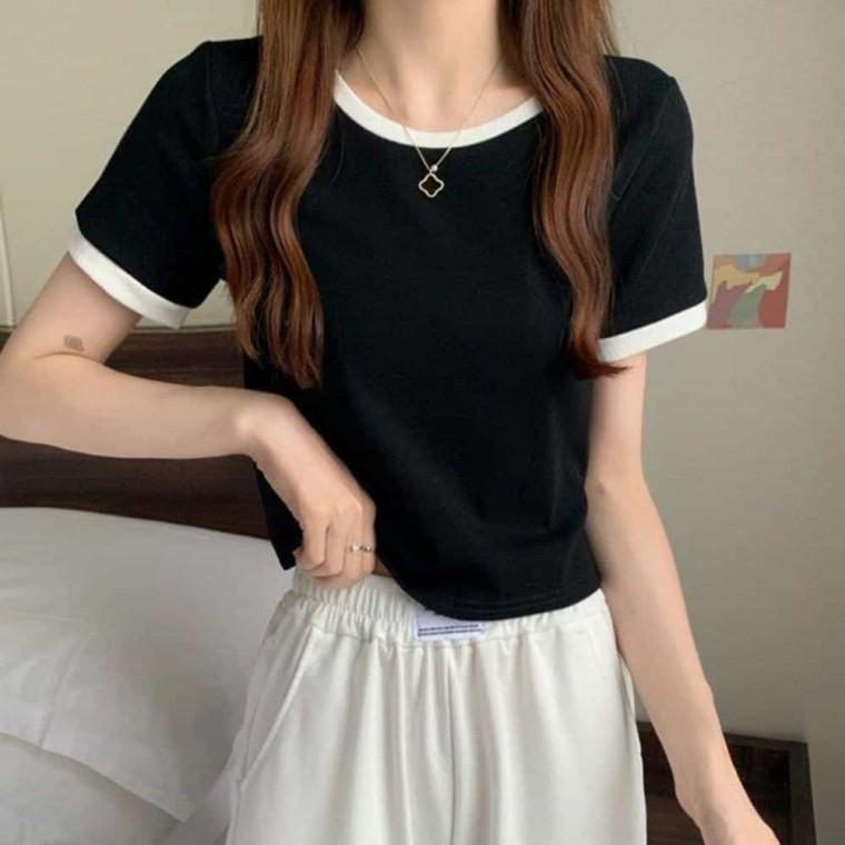 세미 크롭 반팔티 여성여름반팔티 여자여름티셔츠 여성크롭반팔티 여자크롭반팔티 여성여름크롭티 여성크롭