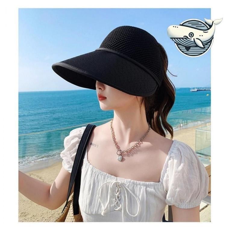블랙 와이드 챙 여름 썬캡 모자 해변 바캉스 중년모자 여자여름모자 여성여름모자 바캉스모자
