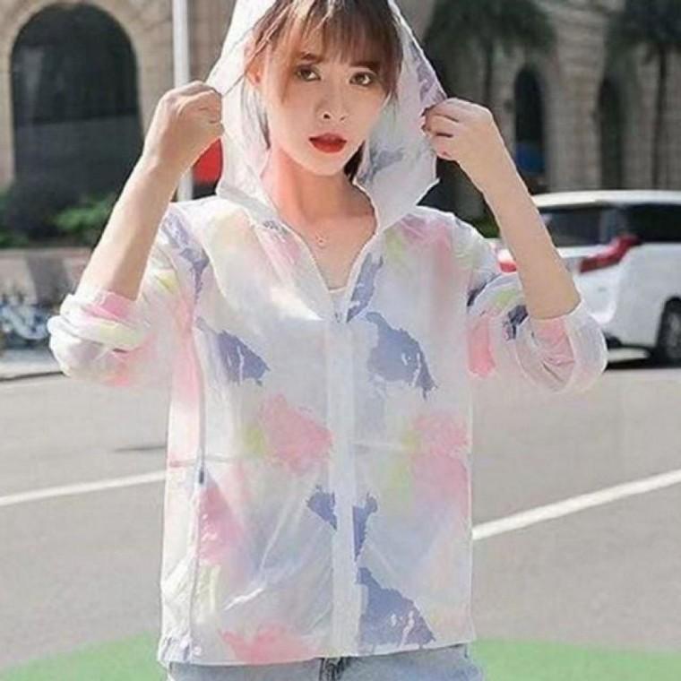 루즈핏 여름 후드 집업 바람막이 여성 여름 점퍼 아우터 여자 루즈핏 후드 여름