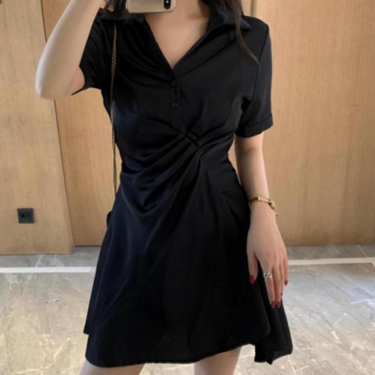 주름 블랙 여름 미니 라인 여리핏 원피스 미디 반팔 롱 민소매 여름