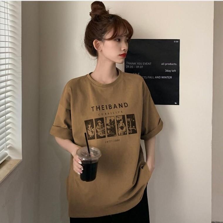 여름 간절기티셔츠 얇은반팔티 여름티셔츠 여자캐주얼티셔츠 여름반팔