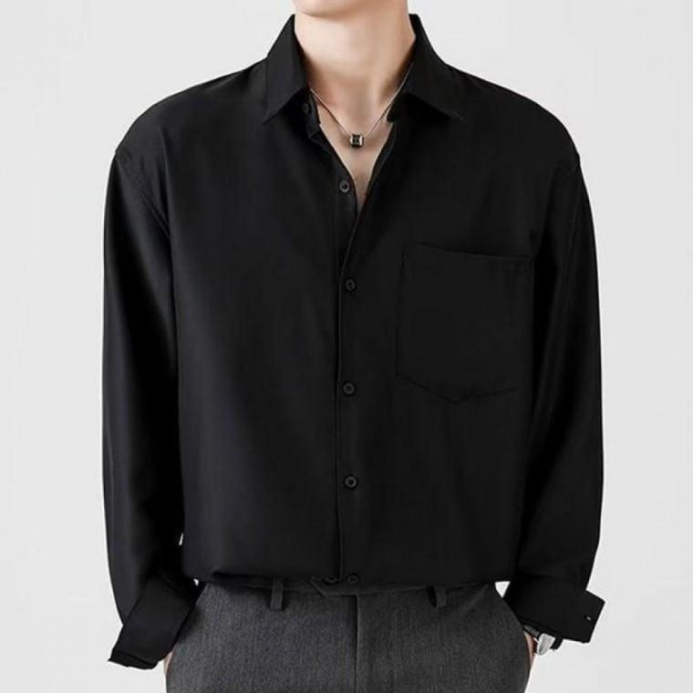 남성 여름긴팔셔츠 3컬러 베이직 포켓 여름 간절기 긴팔 셔츠 남방 베이직 여름 남방 남성 셔츠 긴팔