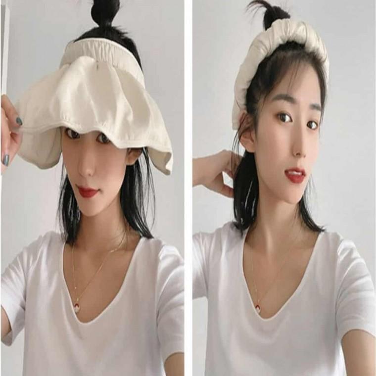 여성용 썬캡 (베이지) 여름벙거지모자 여성비치모자 여성여름썬캡 여자썬캡 와이드모자 와이드썬캡 썬캡모
