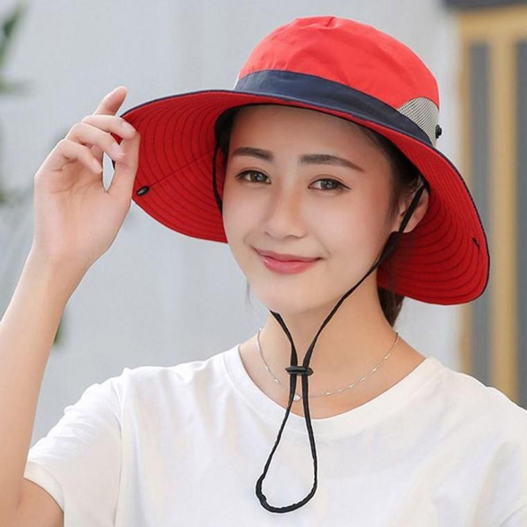 꿀템 여성 등산모자 벙거지 여자 여름 챙모자 버킷햇 메쉬모자 챙모자 여자 여름 사파리모자 여성