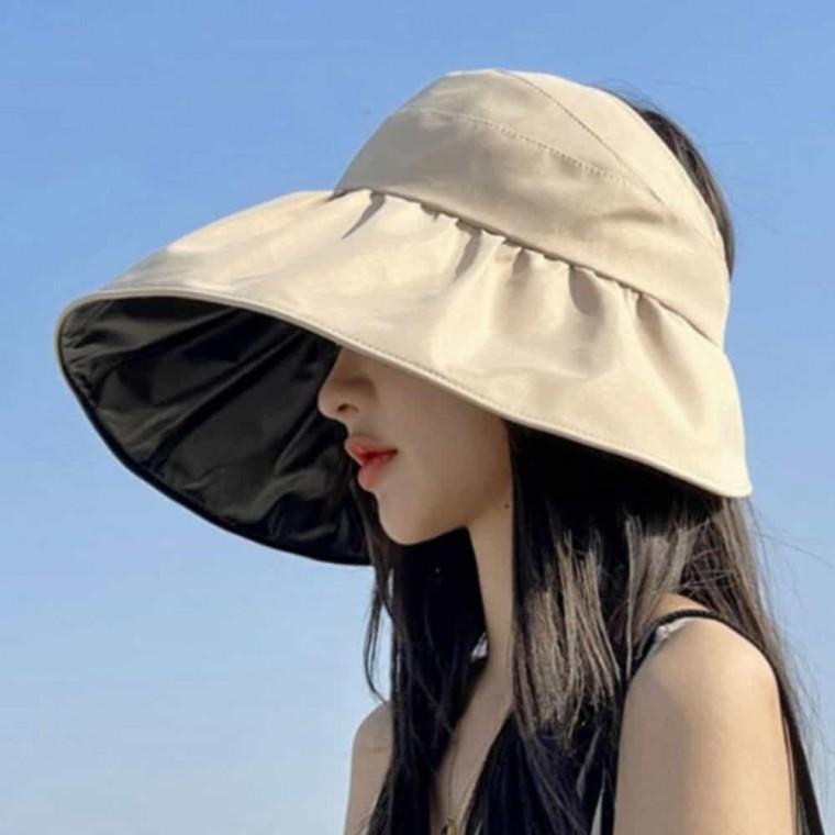 셔링 여자 벙거지 베이지 여성여름벙거지모자 여성벙거지 여성 여름 바캉스 벙거지 모자 챙넓은 해변 비치