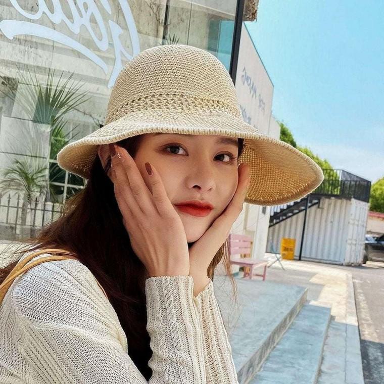 햇 모자 비치 베이지 여름모자 밀짚모자 캠핑 여성 해변 버킷 밀짚 여성 모자 여자 여름
