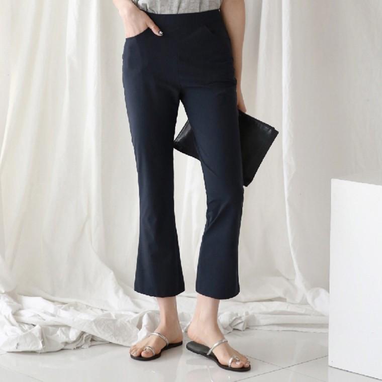 시원한 여름 쿨스판 부츠컷 슬랙스 여성 오피스룩 출근룩