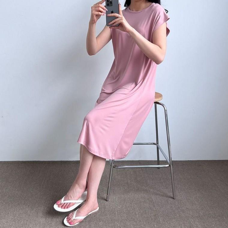 슈가링 반소매 원피스 치마 여성 쿨 여름 여성원피스 시원한원피스 쿨원피스 여름 치마