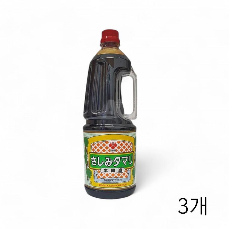 모리타 타마리쇼유 일식 사시미 간장 1.8L X 3개 대용량 업소용식자재 식당용 식재료 회간장 일본간장