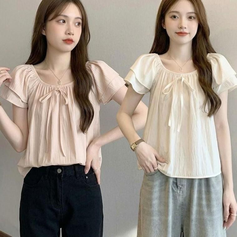 오프숄더 레이스 여성 퍼프소매 여름 블라우스 3색 퍼프소매블라우스 여성의류 여름패션