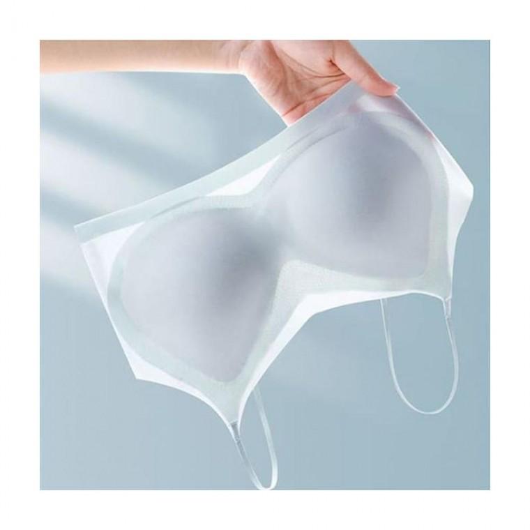 루미나D 여름 아이스 여성브라 실끈 심리스 노와이어 브래지어
