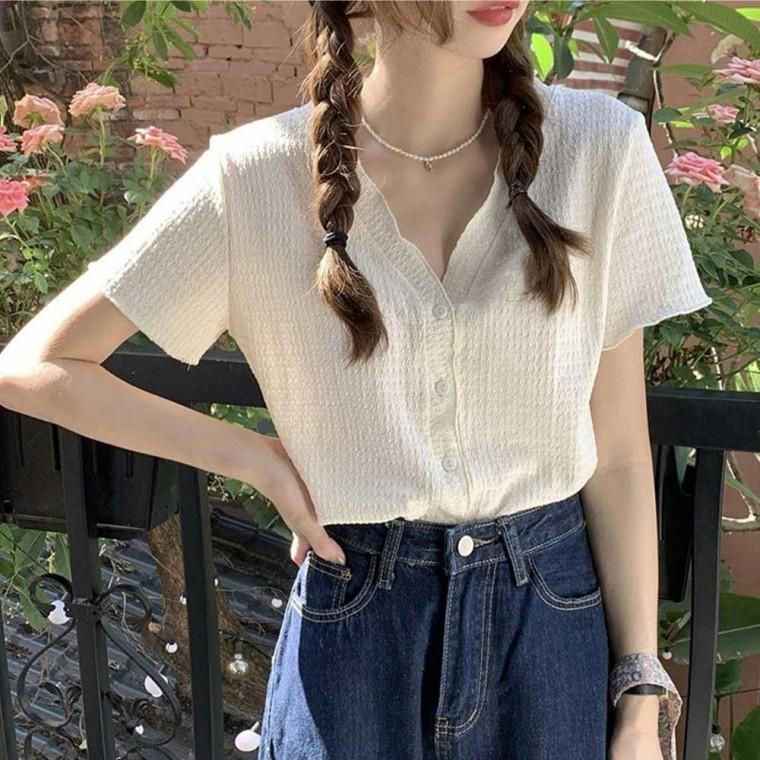 나들이 주말 외출 룩 여름 반팔 브이넥 버튼 가디건 여성 여름 썸머 베스트 조끼 오피스 용 가디건 검정