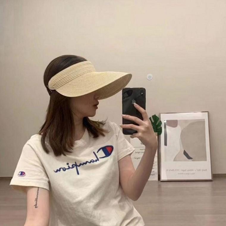 밴딩 밀짚 여름 모자 썬캡 밀짚모자 밀집 여성모자 밀짚모자 썬캡 여름모자